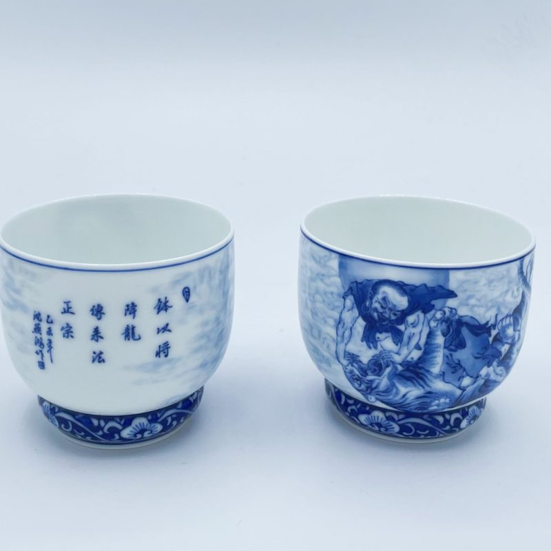 Jingdezhen Hand-painted Tiger Subduing Cup