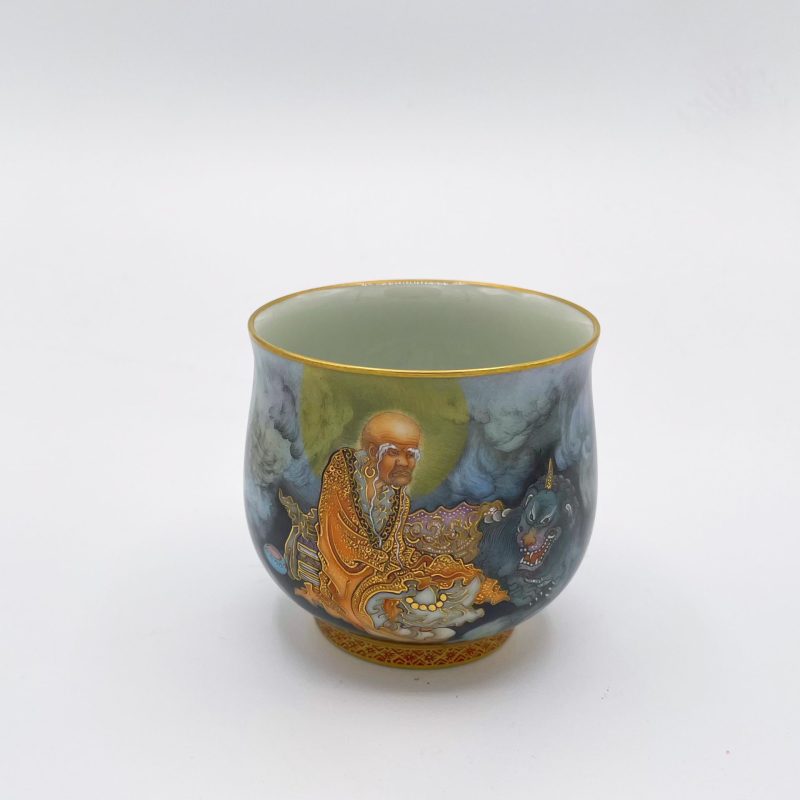 Ceramic Gold-holding Arhat Sealed Cup (Unicorn)