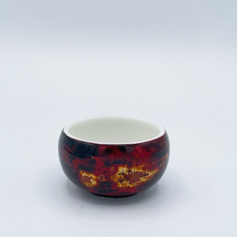 Lacquered White Porcelain Cup - Image 2