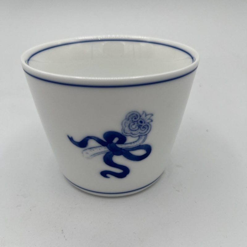Blue and White Hand-painted Ruyi Small Blue Cup
