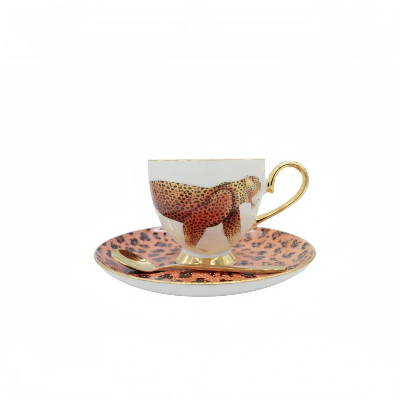 Ceramic Spirit Leopard Coffee Single Cup