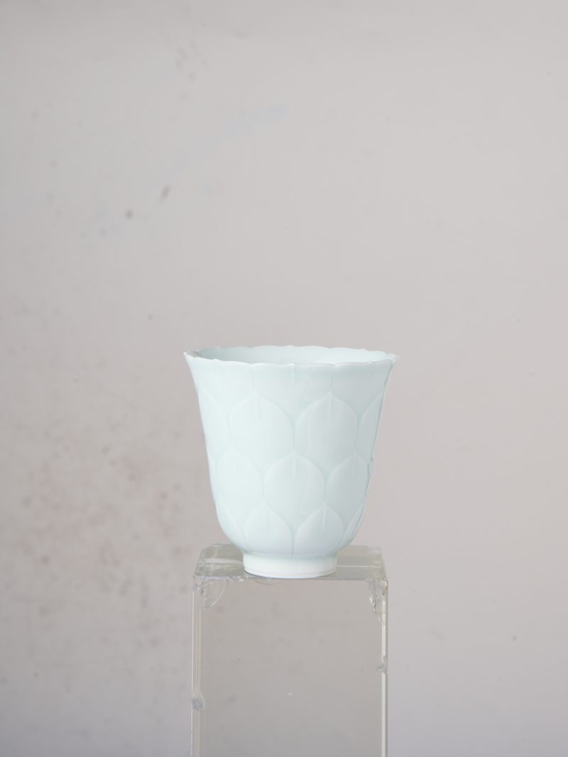 Celadon Glaze Lotus Flower Bell Cup - Image 3