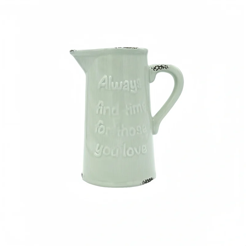 Pitcher 7.75" Always Find Time Grey