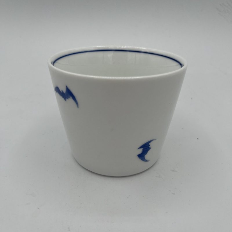 Blue and White Hand-painted Five Blessings Small Blue Cup