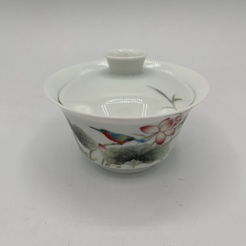 Ceramic Withered Lotus Lid Bowl