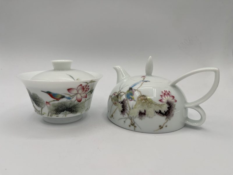 Ceramic Withered Lotus Lid Bowl - Image 4