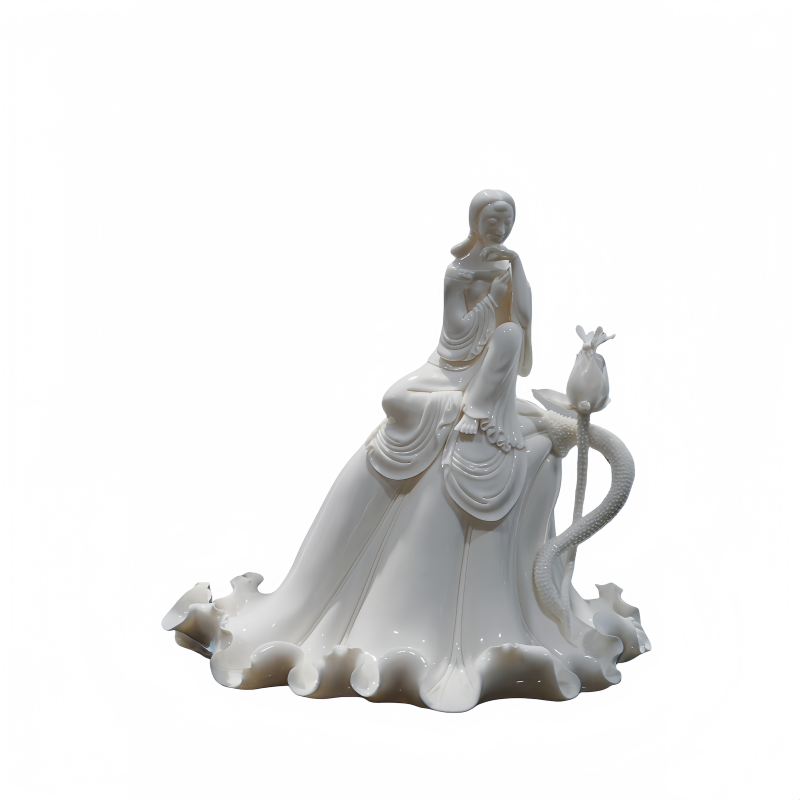 White Porcelain First Lotus