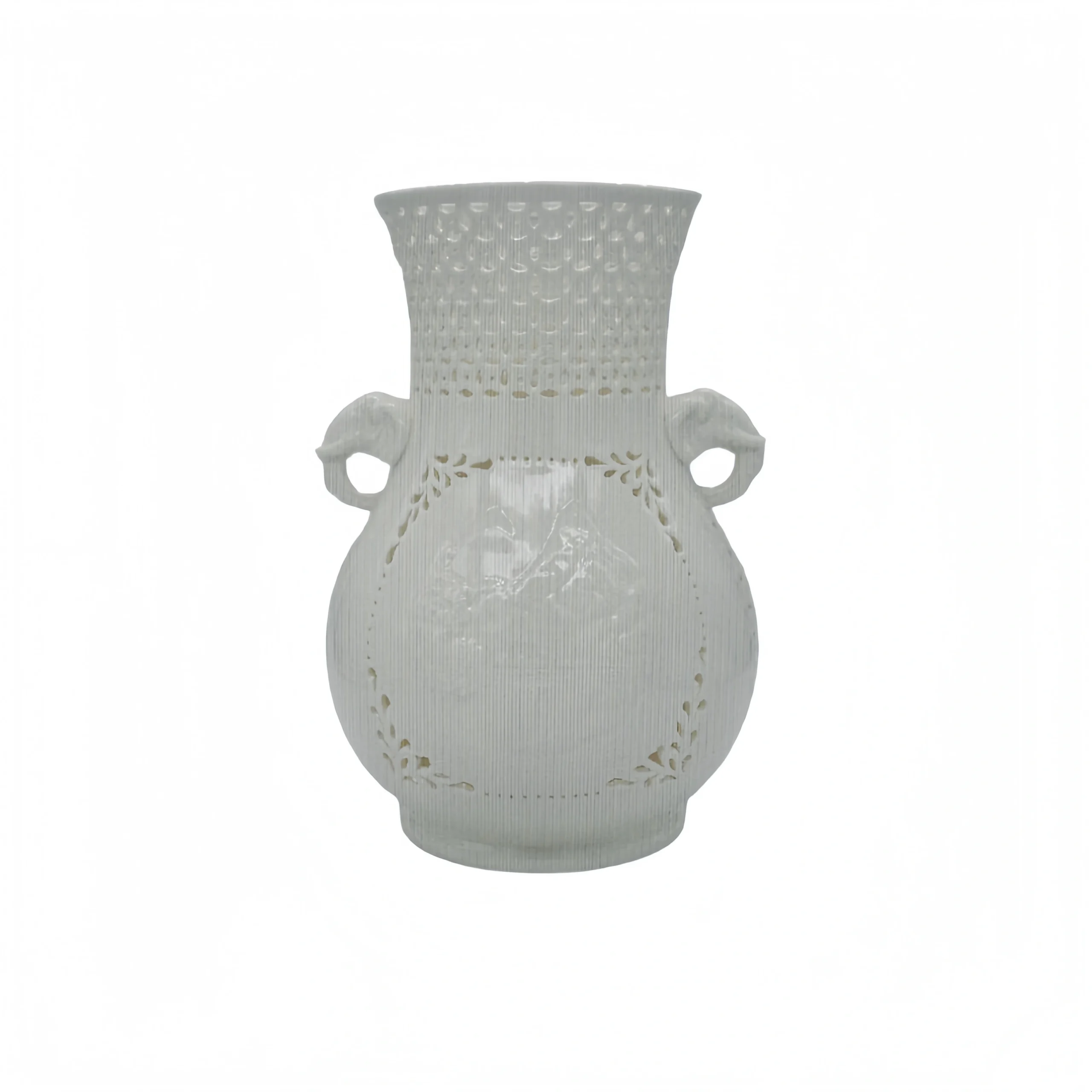 White Porcelain Elephant Vase
