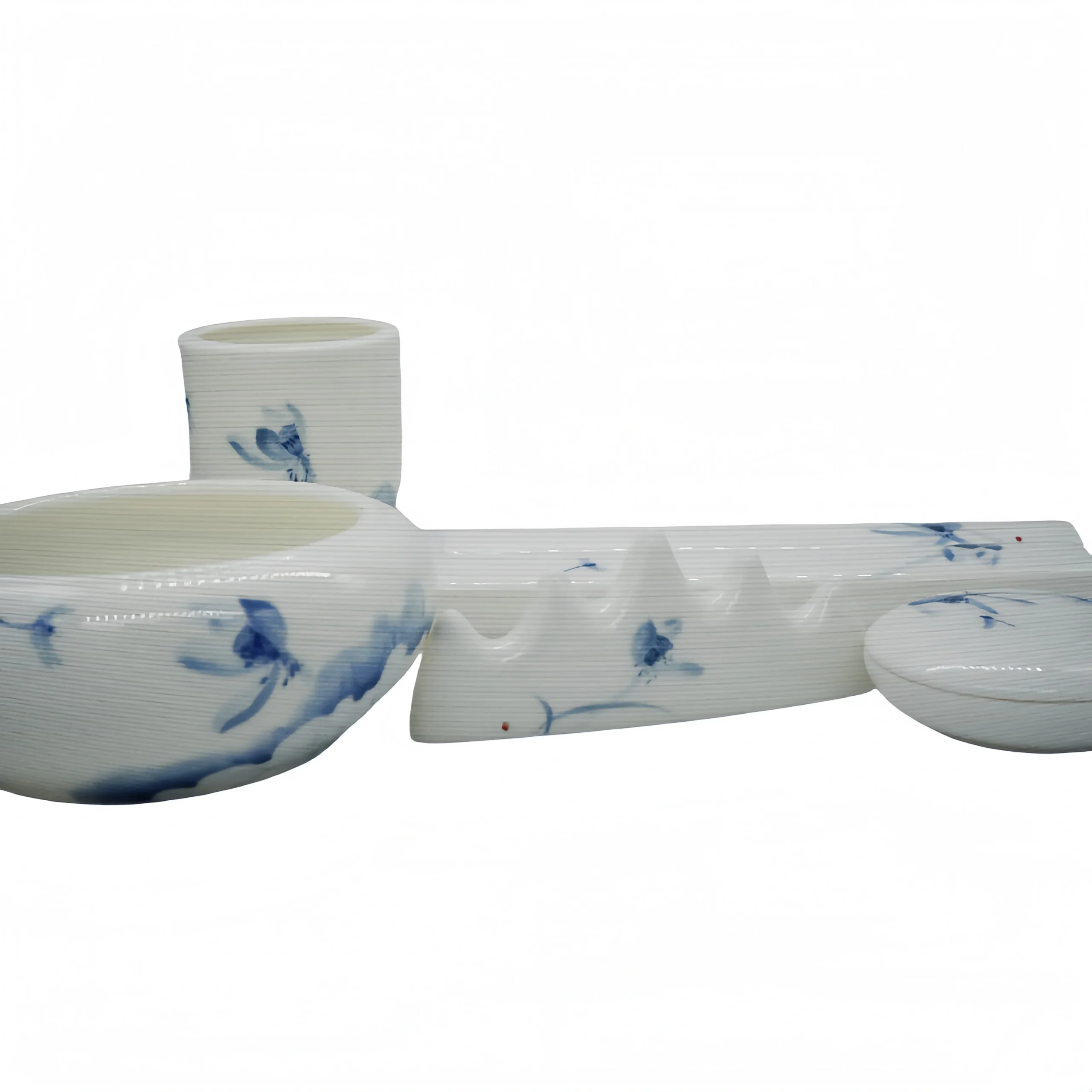 White Porcelain Scholar's Four Treasures Set