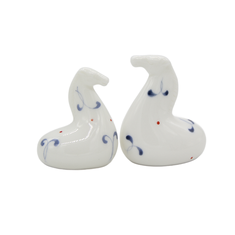 White Porcelain Couple Horse
