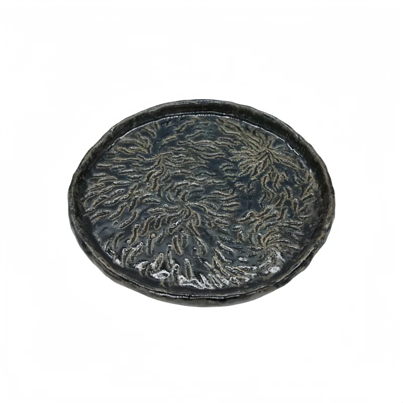 Ceramic flower plate C