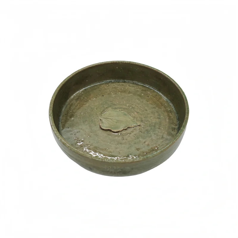 Ceramic flower plate D