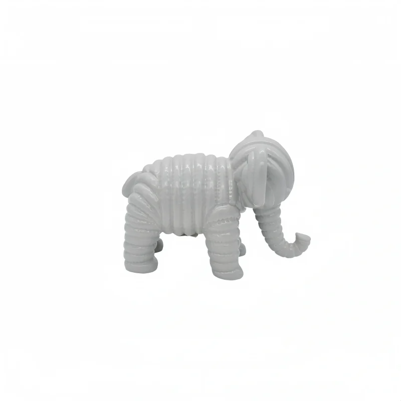 Grey Little Elephant Ceramic Ornament