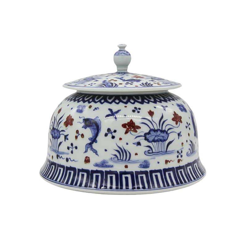 Blue and White Porcelain Tea Jar