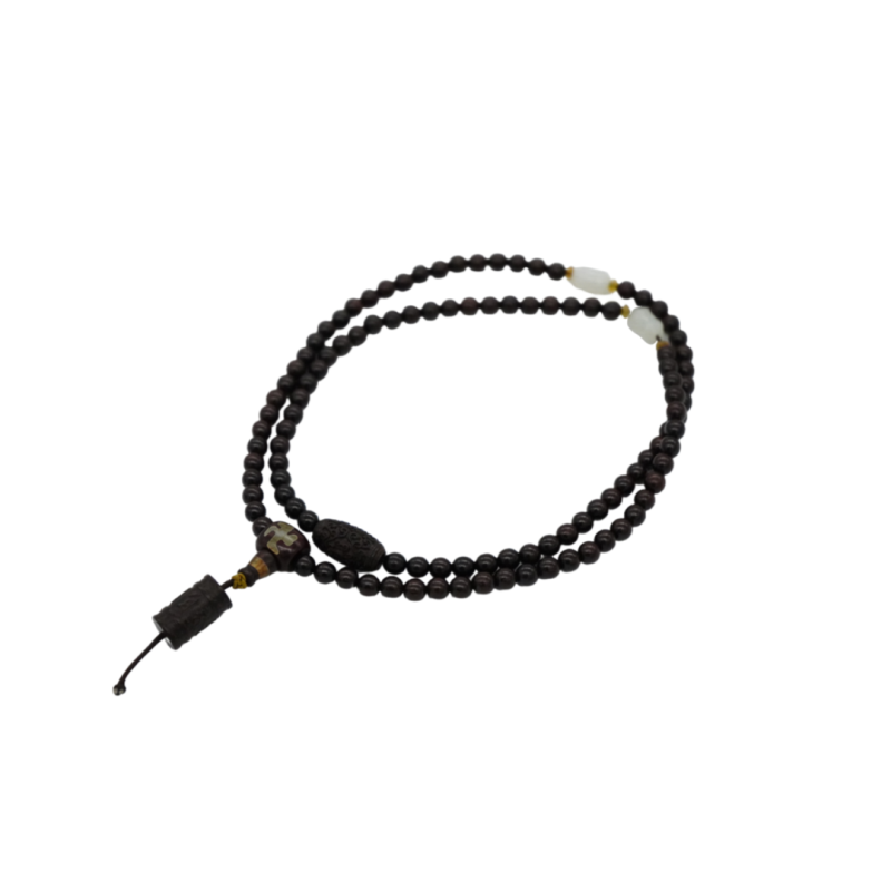 Red Sandalwood Jade Buddha Beads