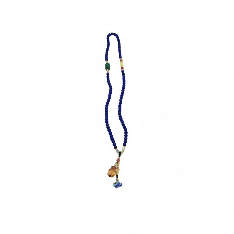 Lapis lazuli with spacer beads and pendant long bracelet