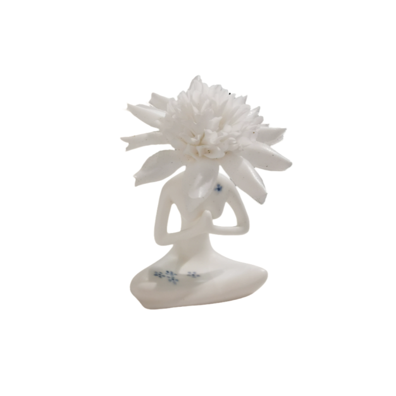 White Porcelain Yoga Lady