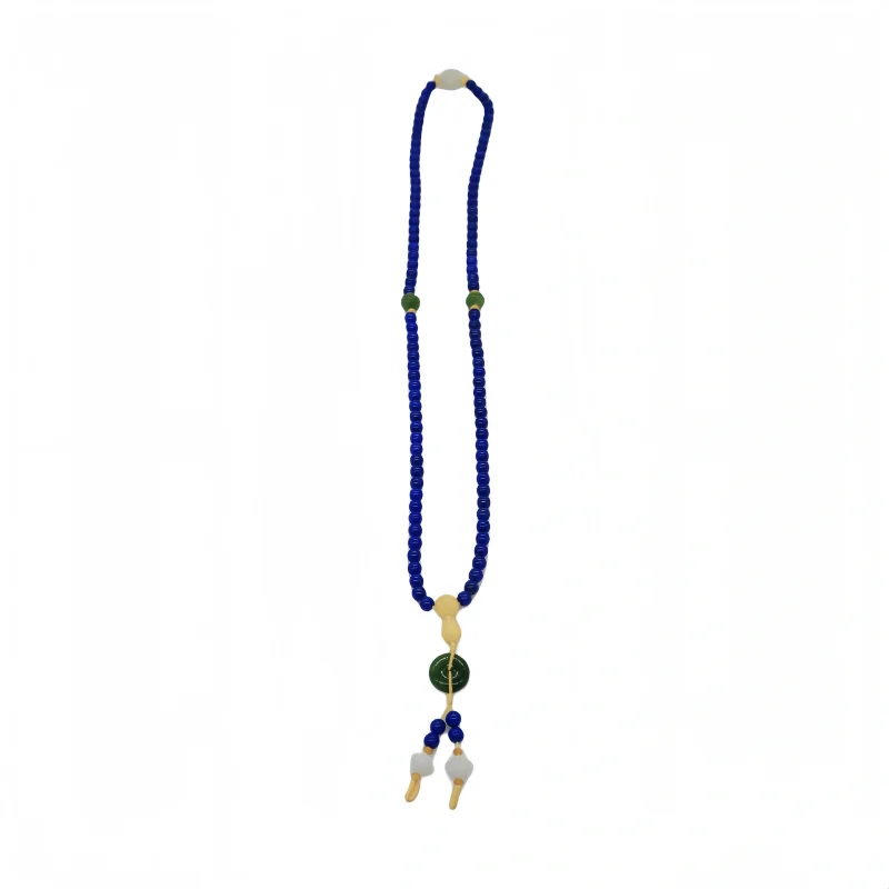 Lapis Lazuli, Jade, Hetian Jade, and Amber Buddhist Beads