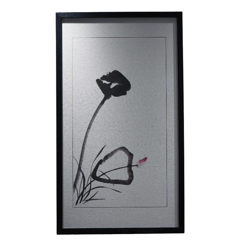 Lotus Ink Pntg Blk Cdr Wd Frame