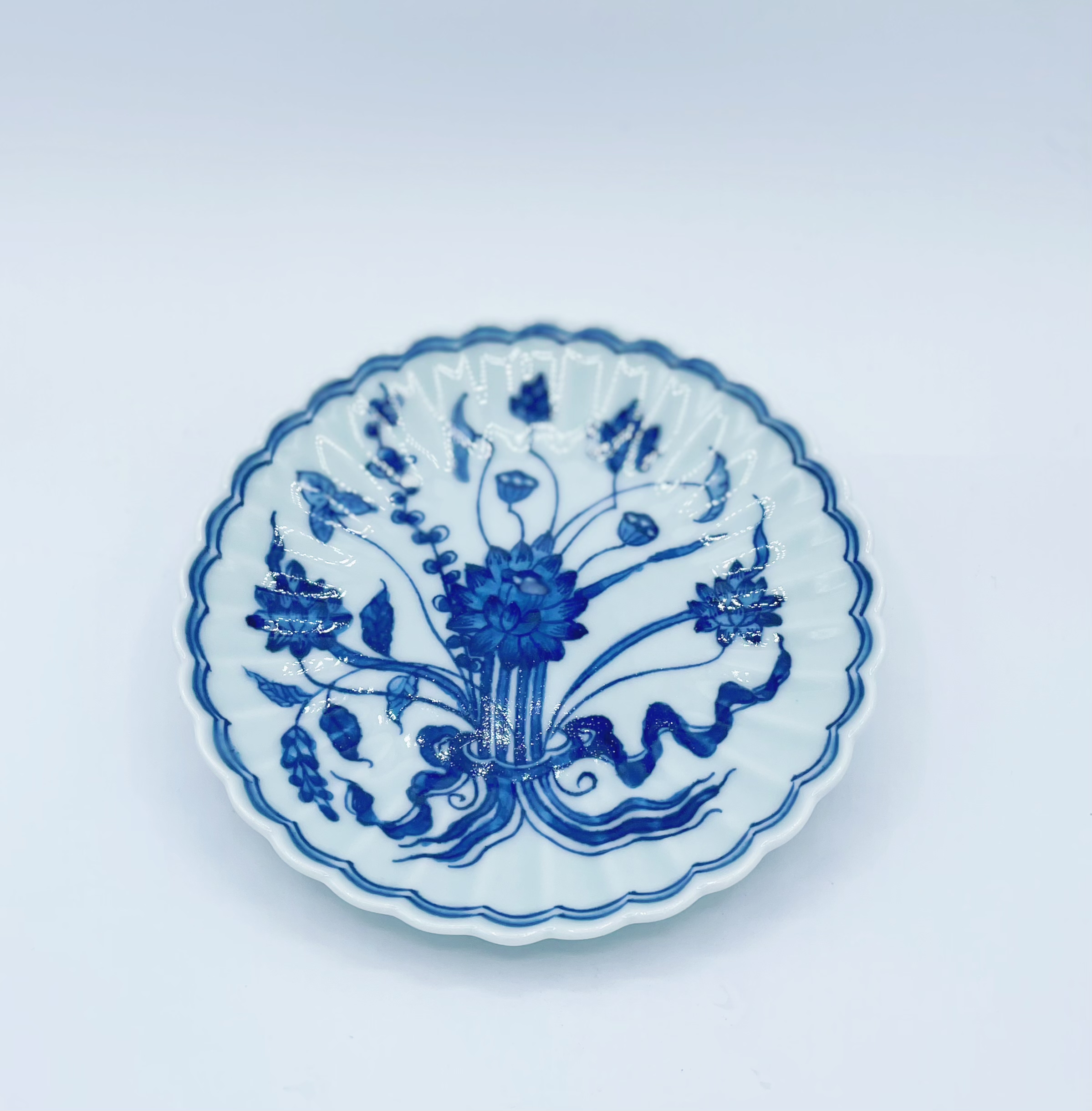 Ceramic Blue and White Plate