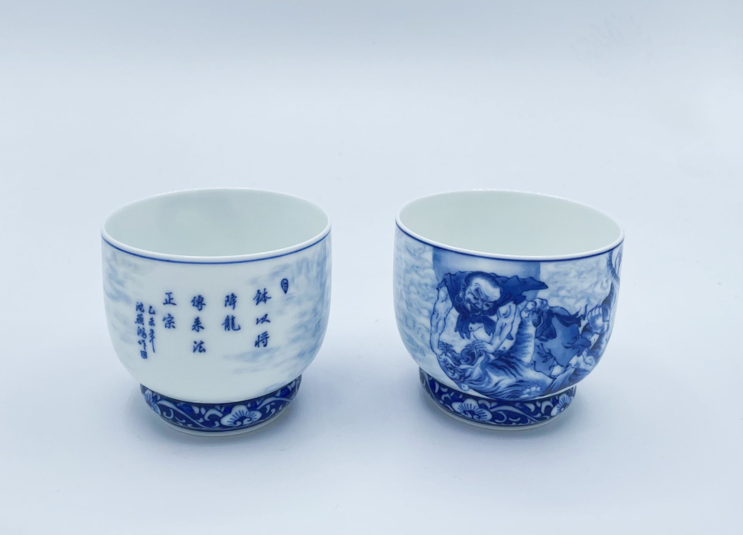 Jingdezhen Hand-painted Tiger Subduing Cup
