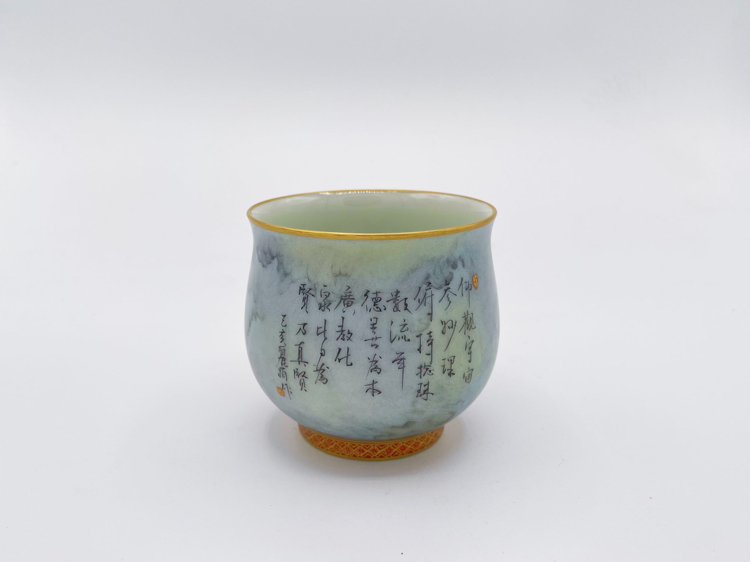 Ceramic Buddha's View of the Universe Arhat Closed Cup - Image 3