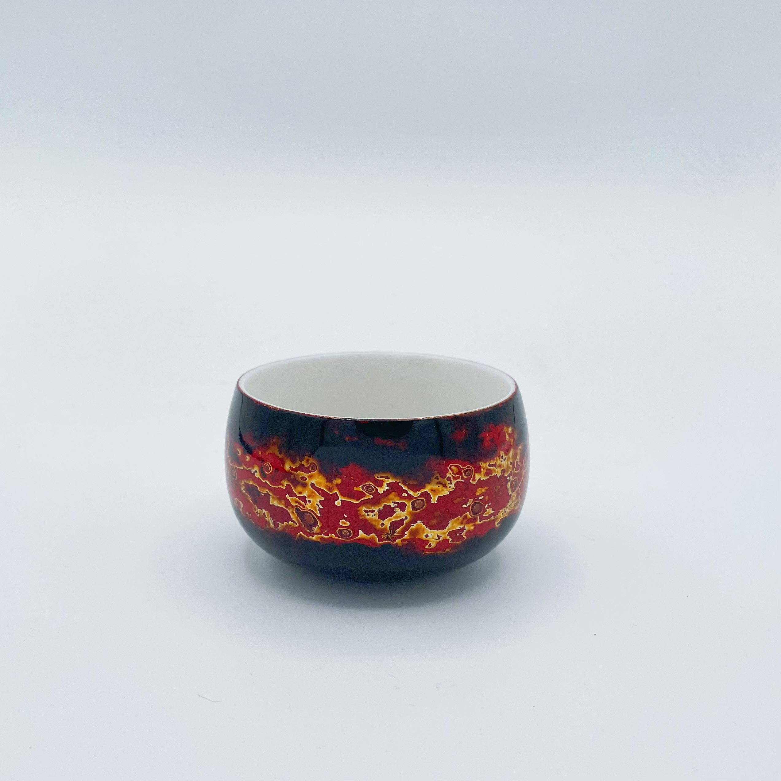 Lacquered White Porcelain Cup