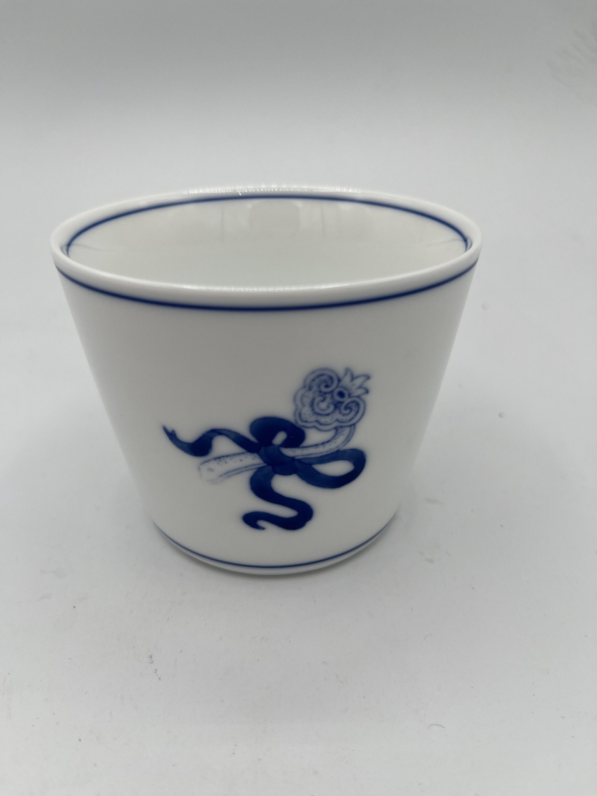 Blue and White Hand-painted Ruyi Small Blue Cup