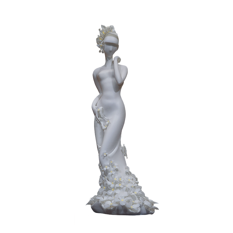White Porcelain Flower Girl
