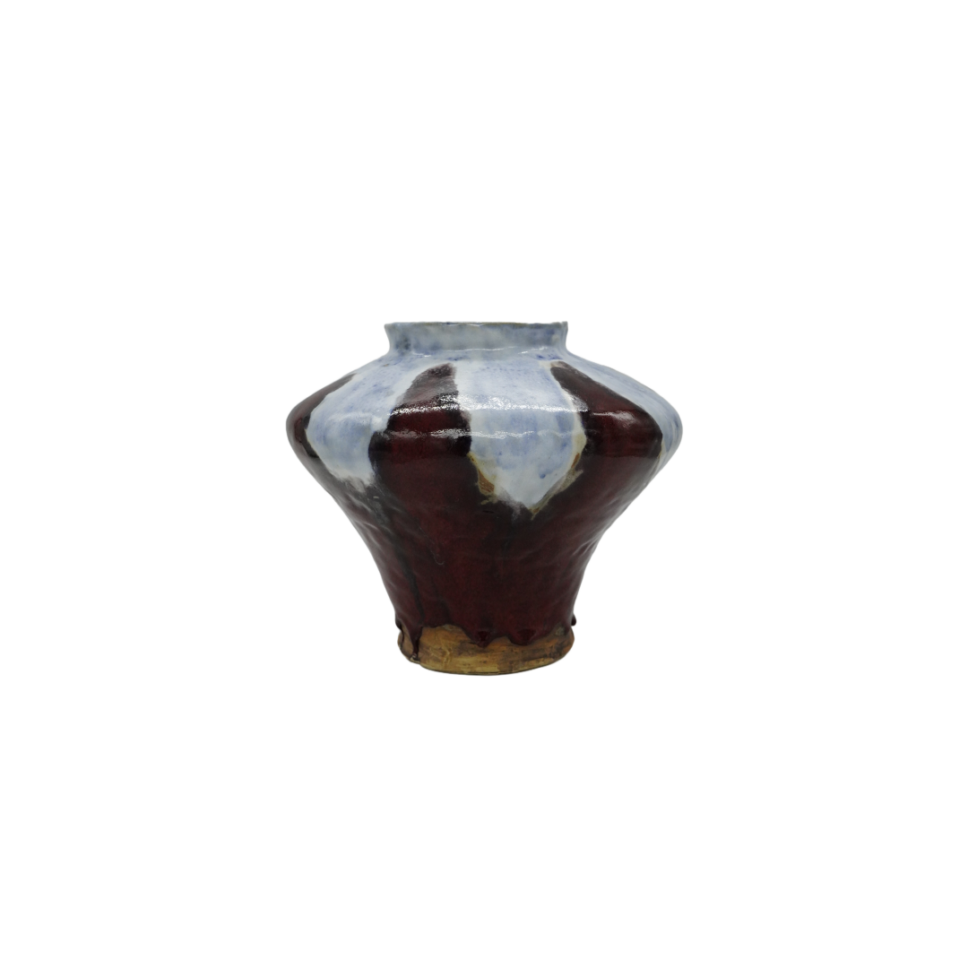 Ceramic Red Pot bellied bottle