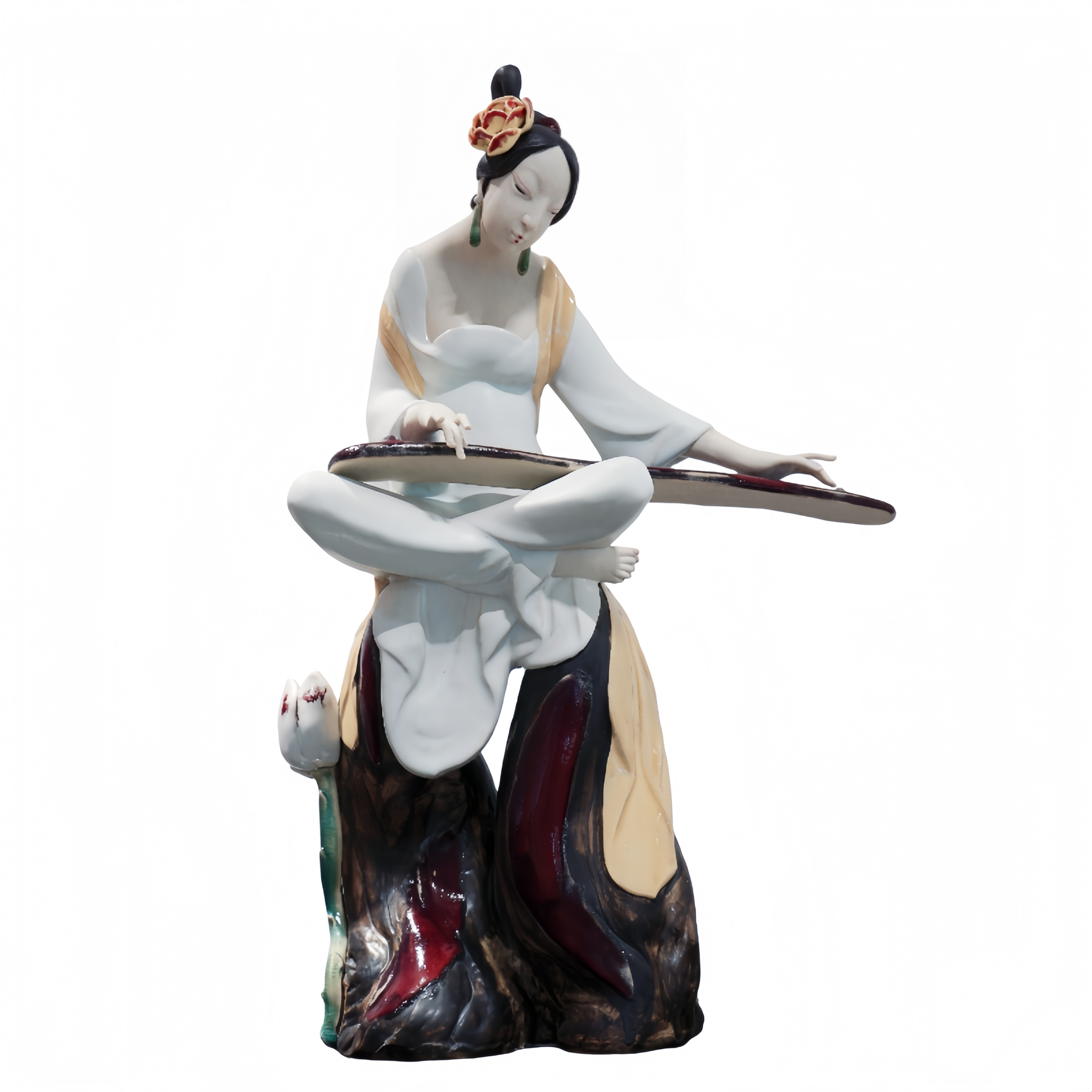 Ceramic craft with Red Lotus