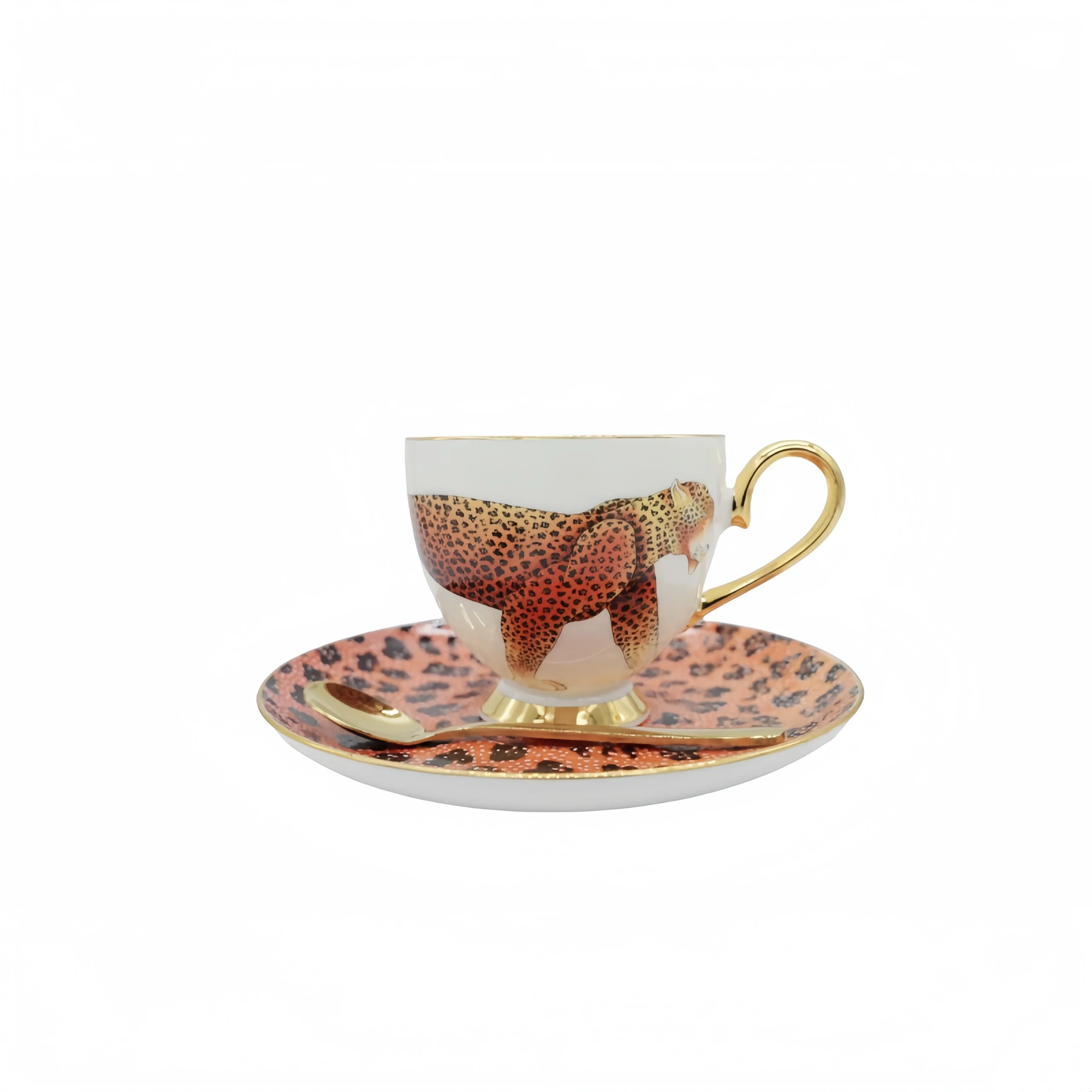 Ceramic Spirit Leopard Coffee Single Cup