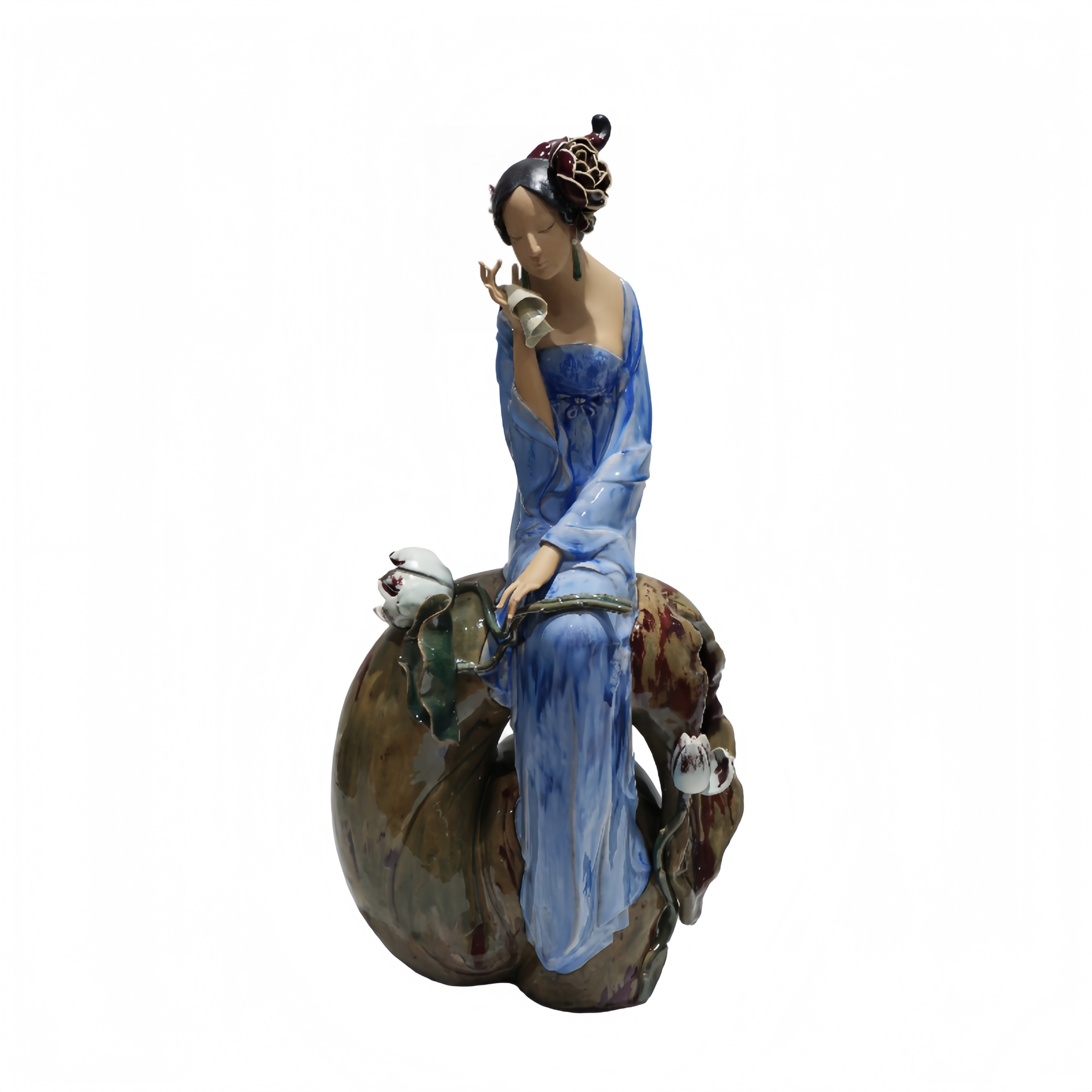 Ceramic Reflecting Sun Lotus