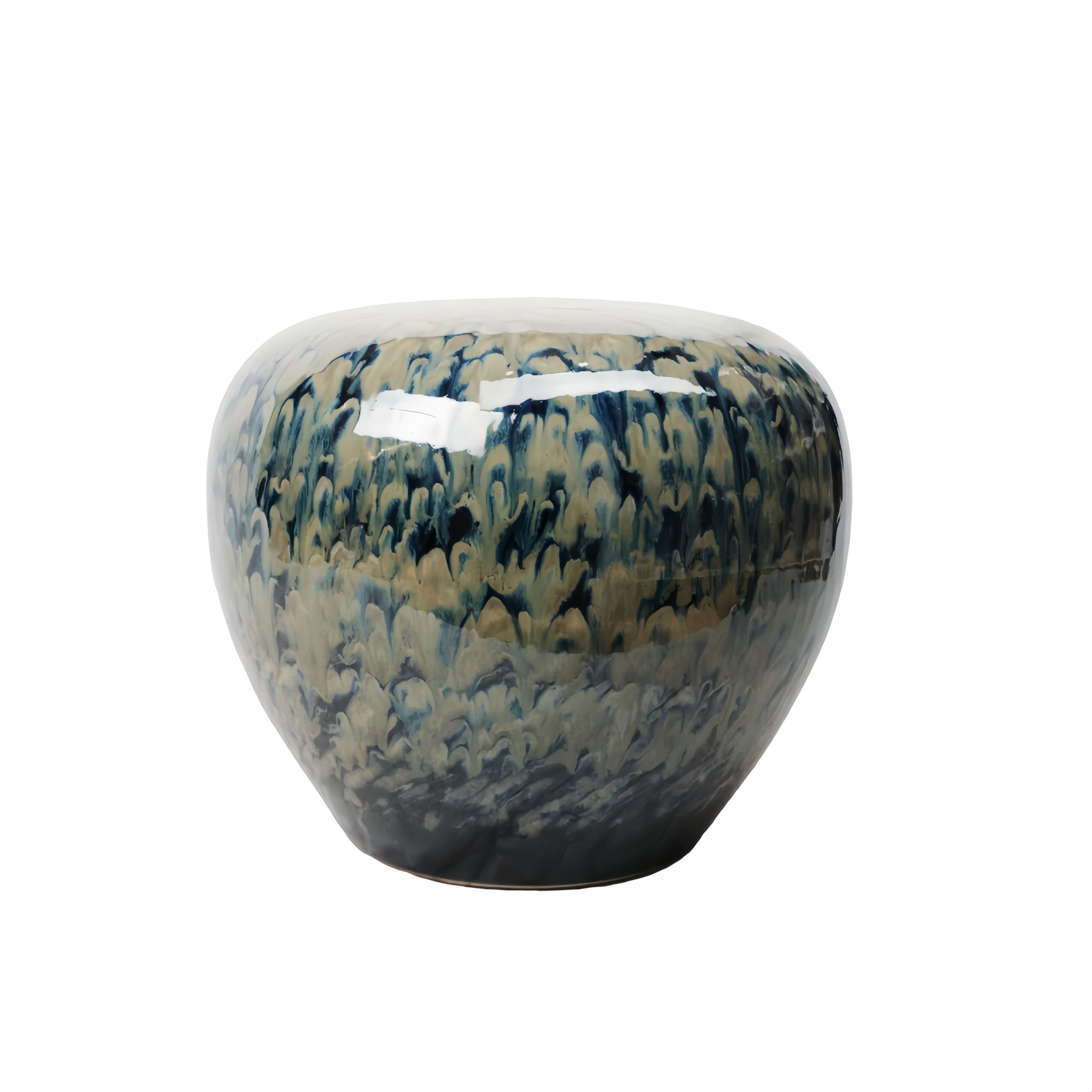 Handmade Yuhua Stone Stool (L)