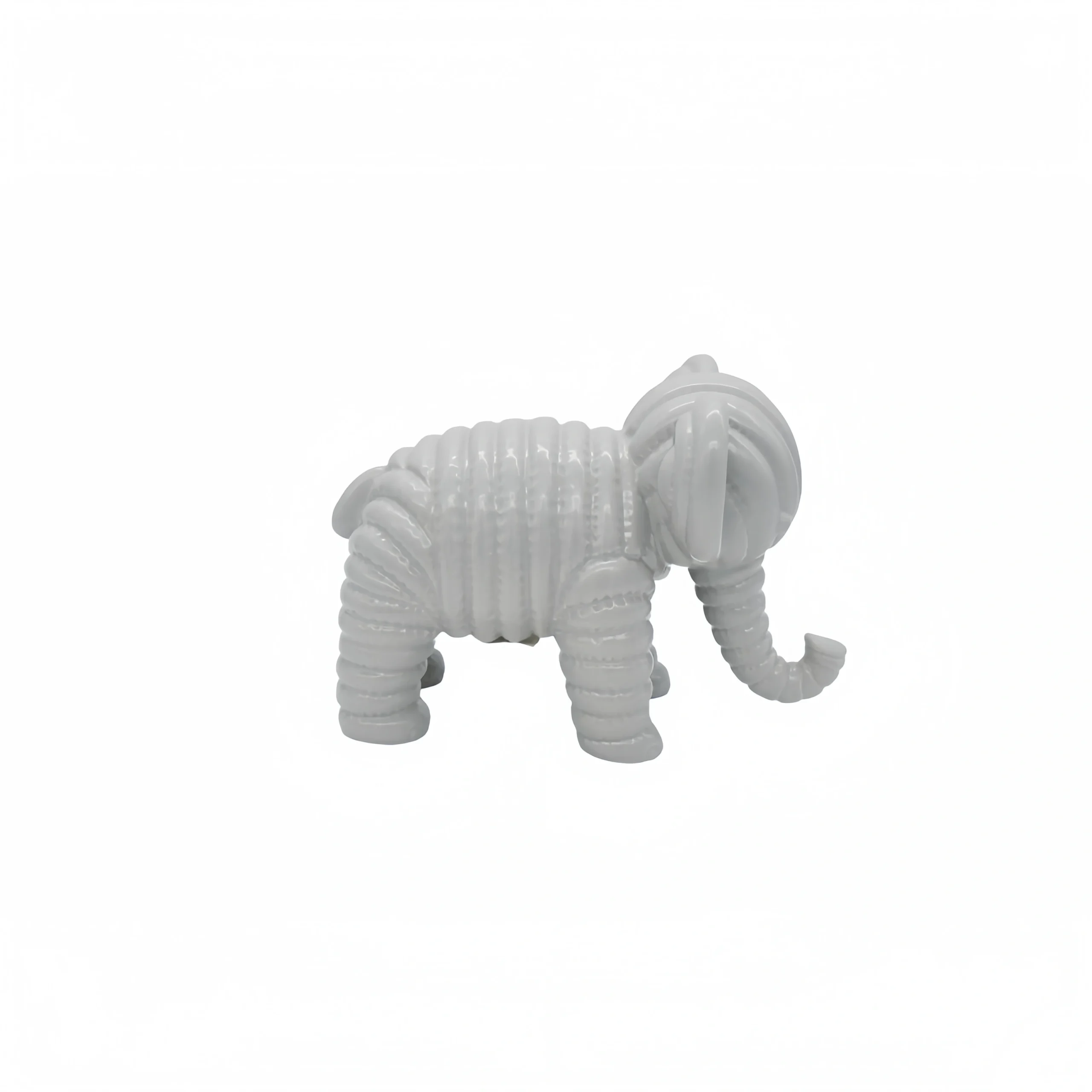 Grey Little Elephant Ceramic Ornament