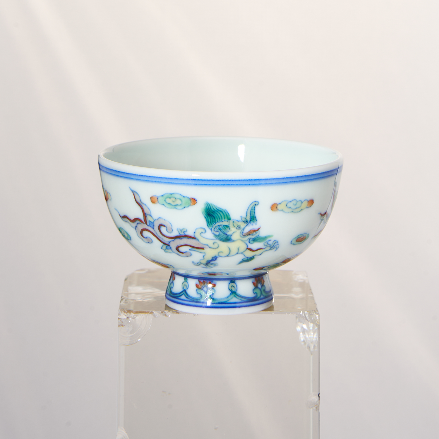 Doucai Sea Creature Small Footed Cup