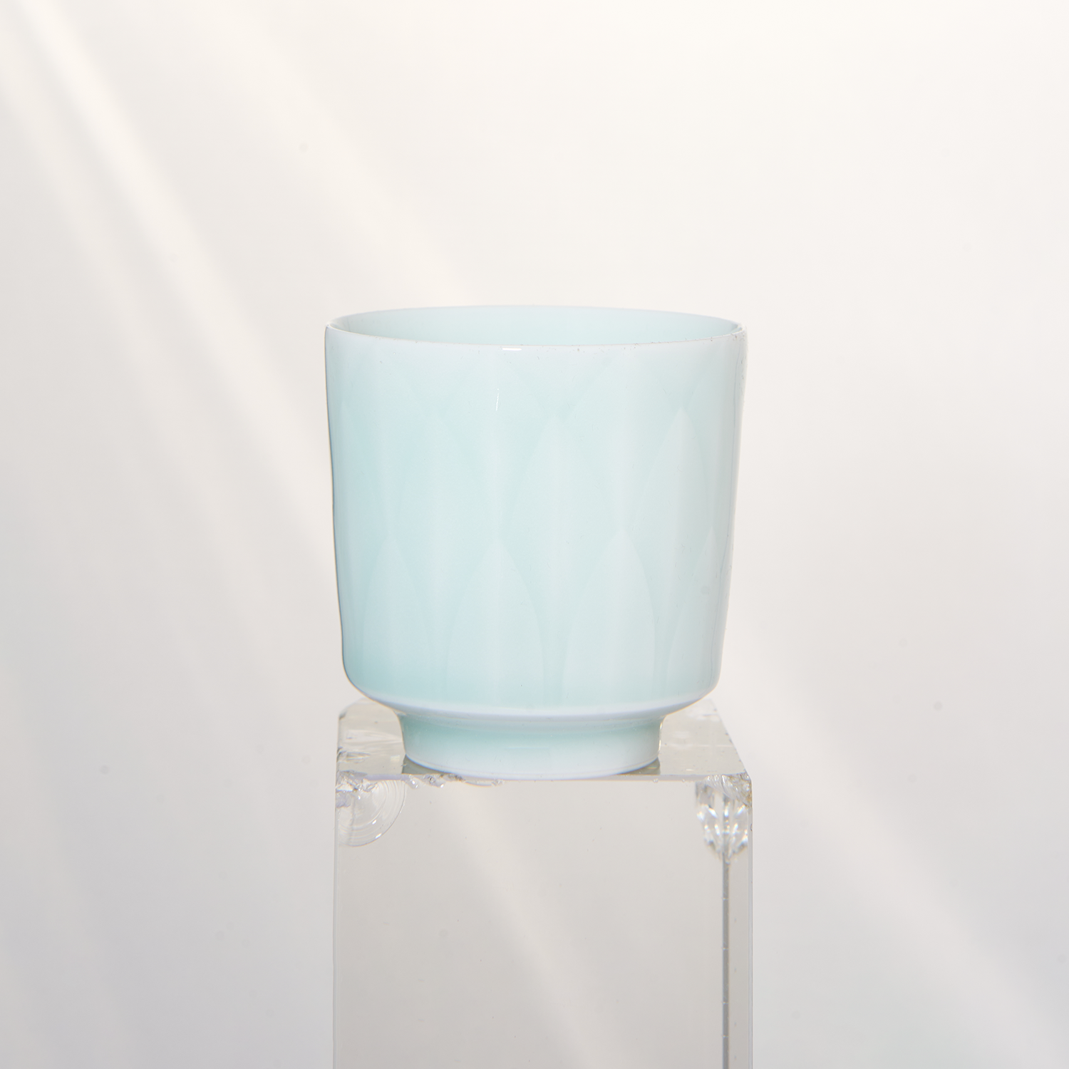 Shadow Green Glaze Lotus Cup