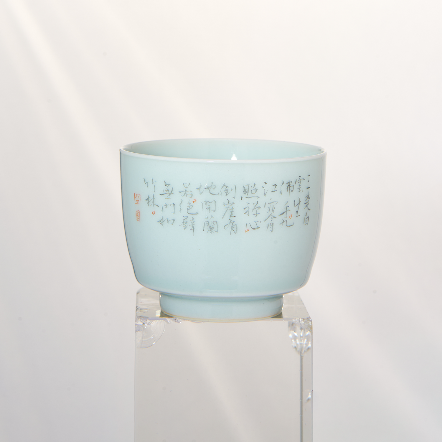 Carved Buddha Hand Poetry Cup