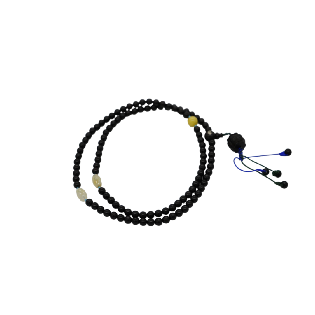 Red Sandalwood Amber 6-character Prayer Beads