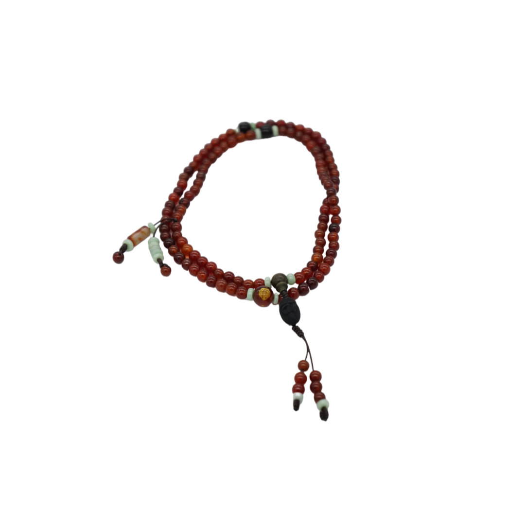 Southern Red Agate Buddha Beads