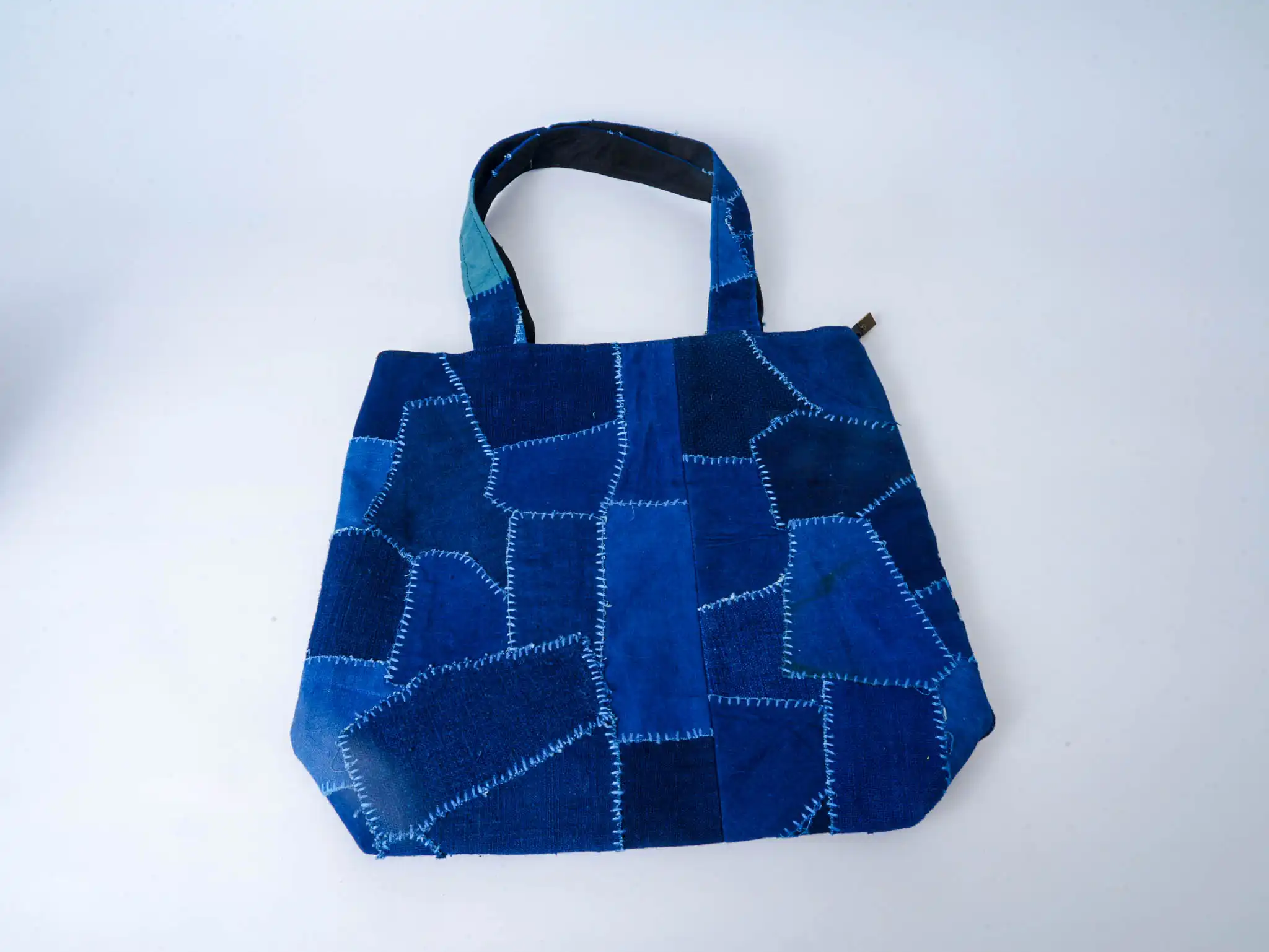 Tie-Dye Patchwork Shoulder Bag