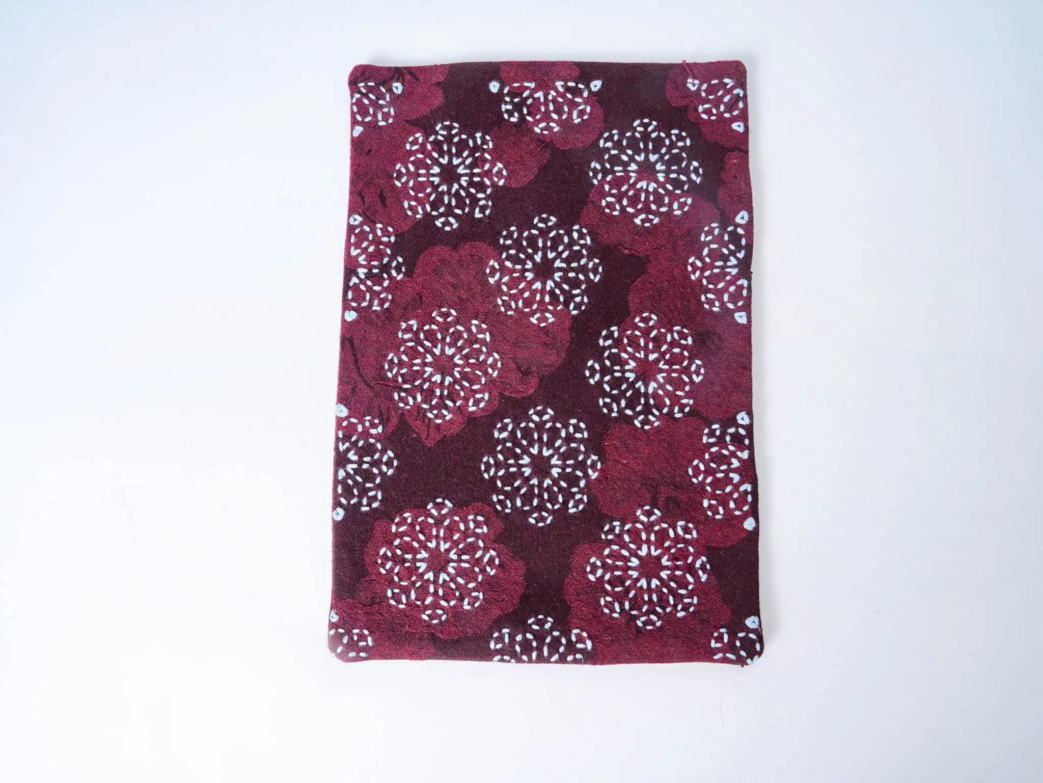 Sashiko Embroidered Snowflake Mat