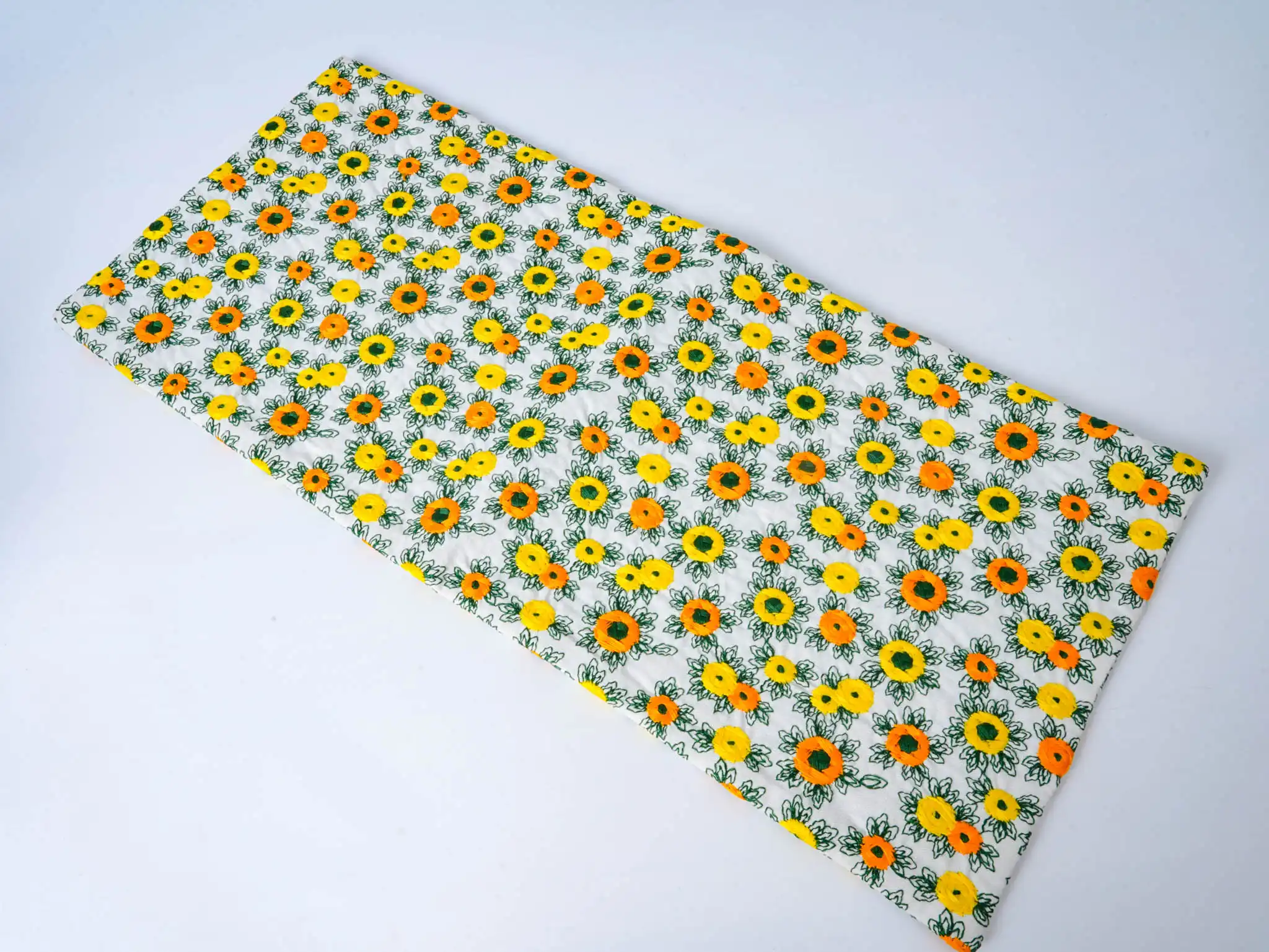 Sashiko Embroidered Long Floor Mat