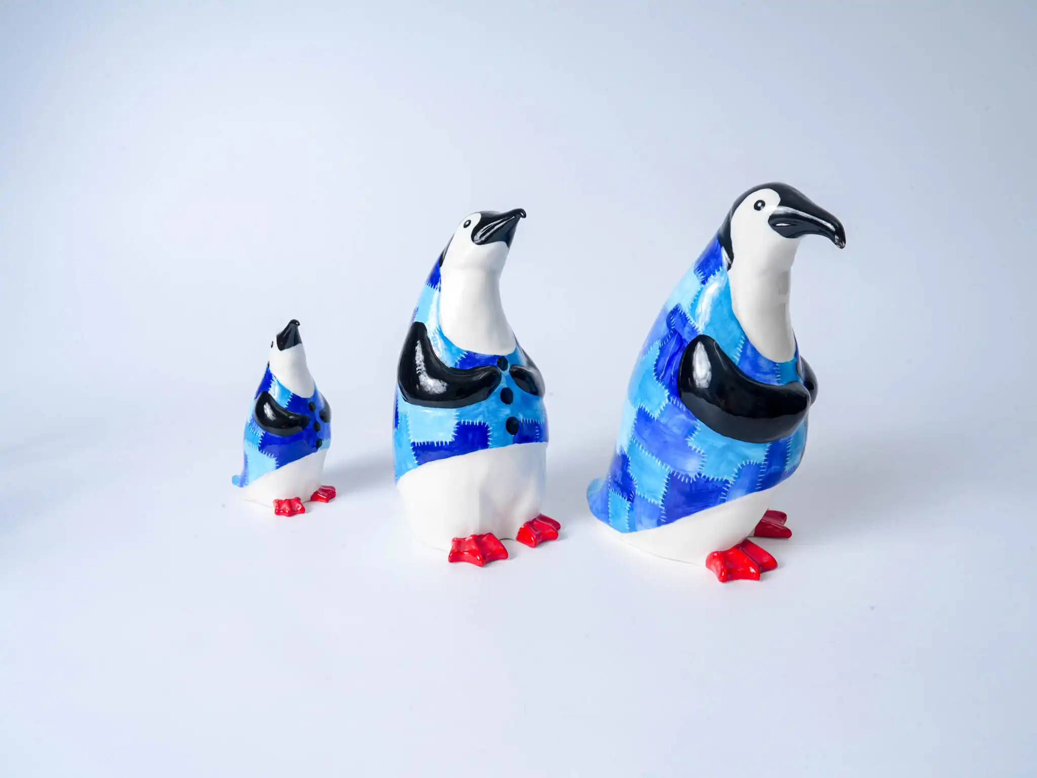 Ceramic Penguin Figurine