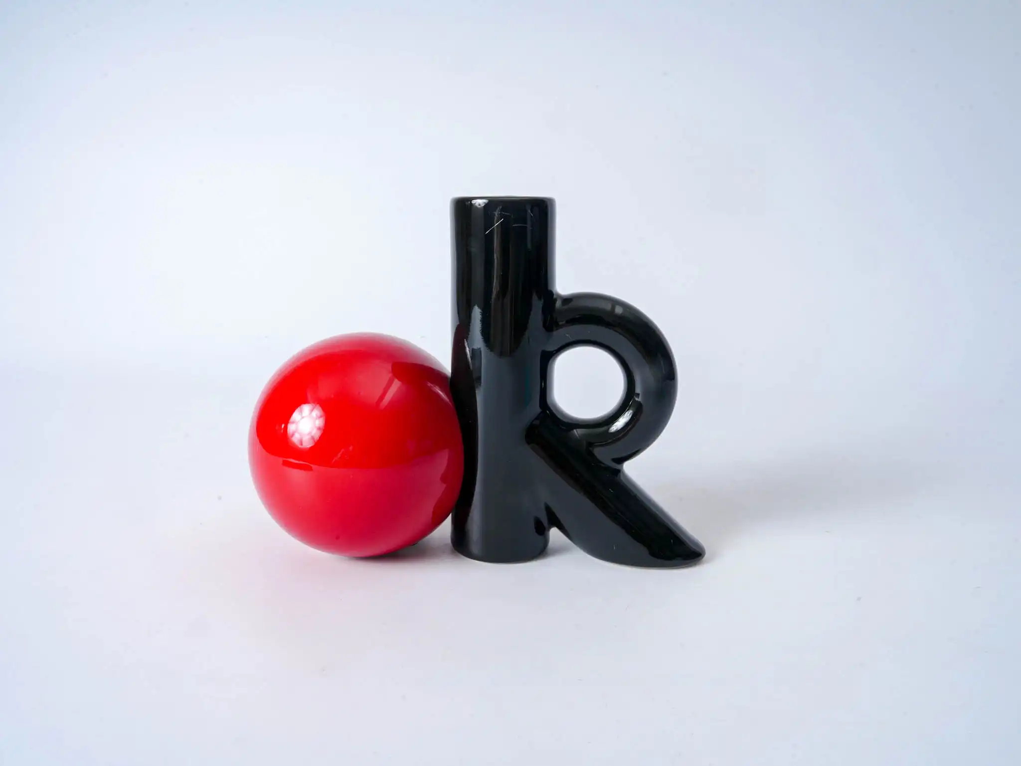 OK Vase Red & Black (Fantasy Sphere Series)