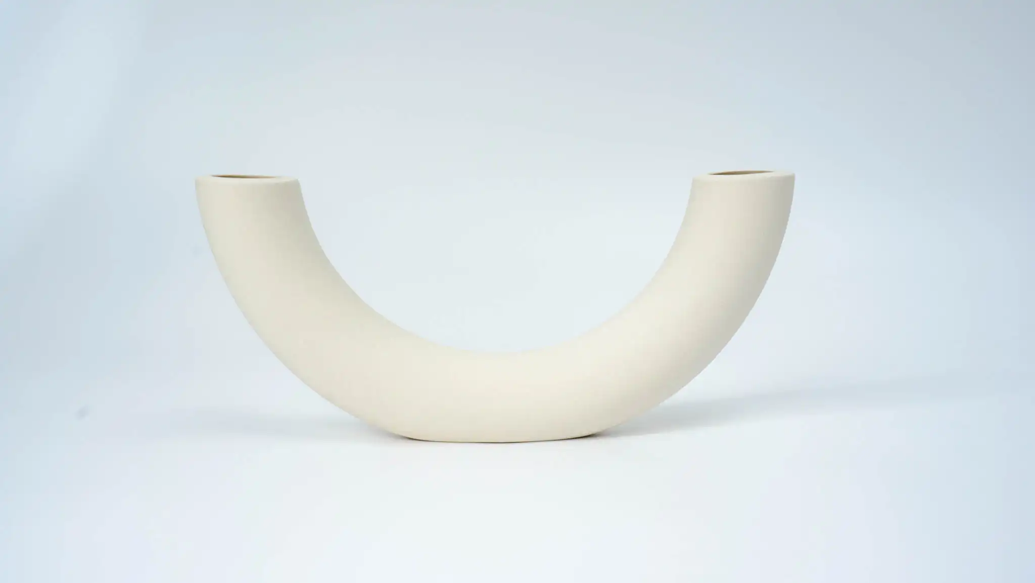 Korean INS Style Ceramic Raw Pottery Floral Bow Shape