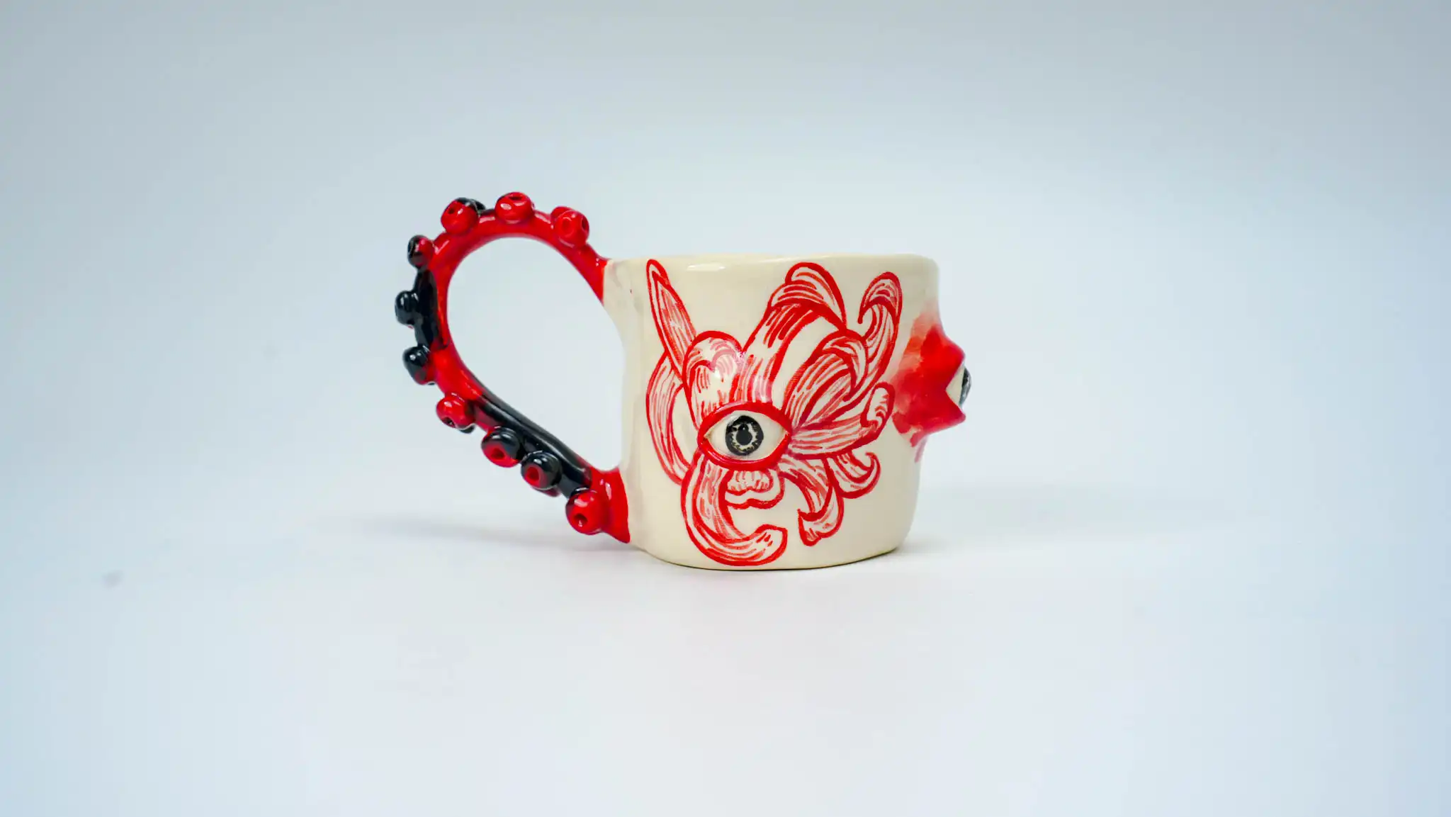 Demon Manjushahua Eye Ceramic Cup