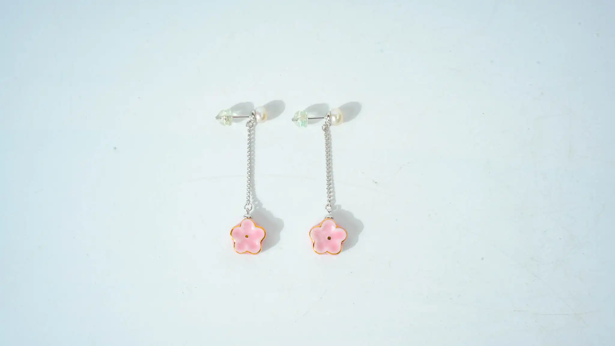 Love Language each Blossom Beauty 925 Silver Pearl Earrings (Long Style)