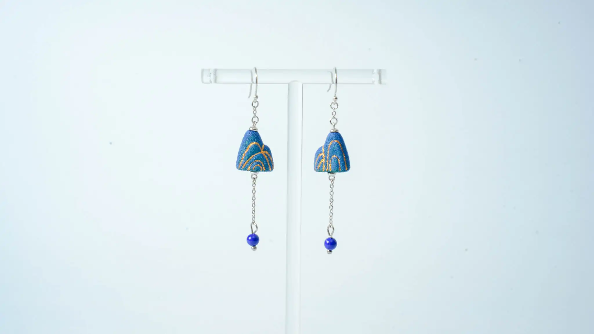 Green Mountain Long Drop Earrings