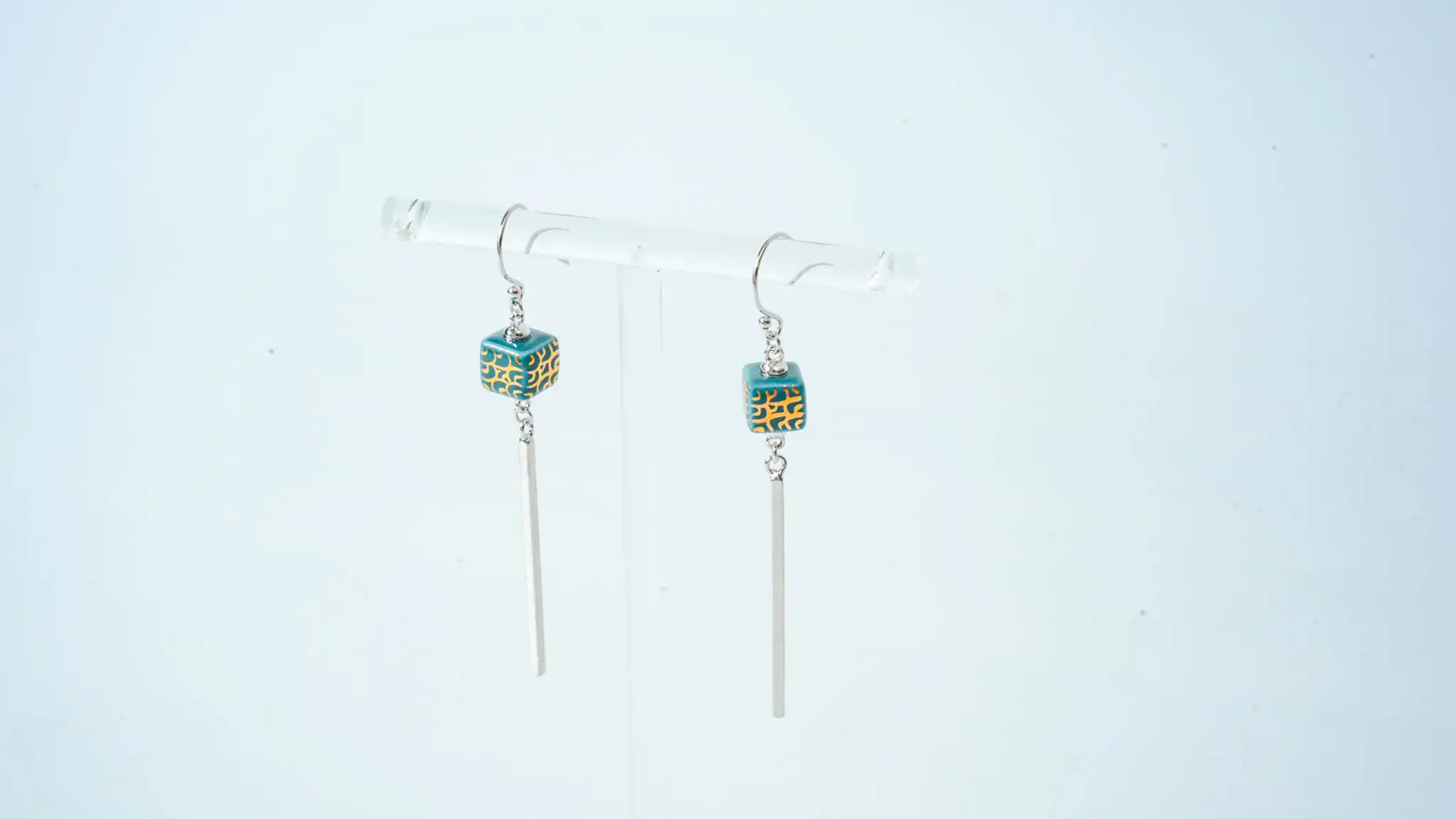Jade Ripple Dangle Earrings